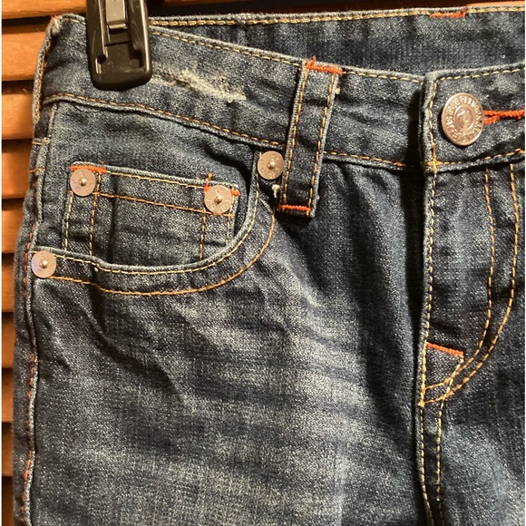 True Religion Distressed Blue Jeans - Picture 5 of 13